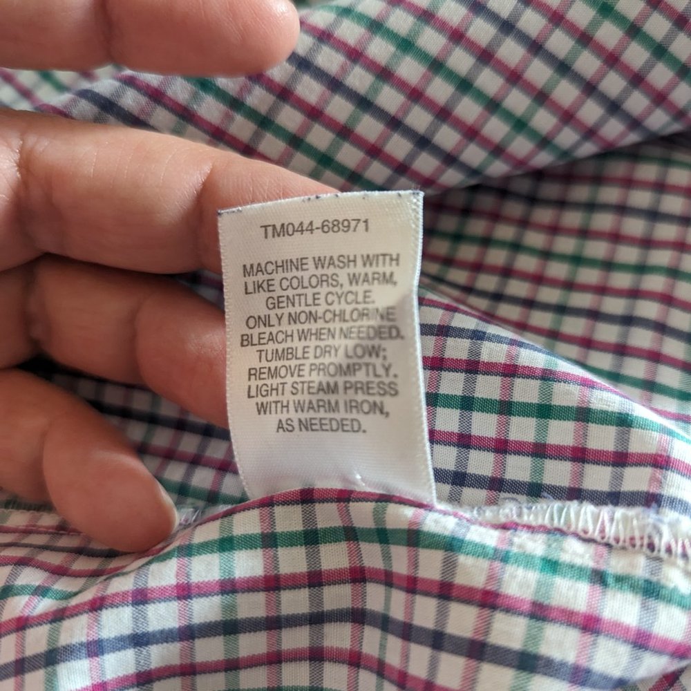 Pendleton Plaid Multicolor button down Shirt 100% cotton Women's size 12 - Picture 11 of 11